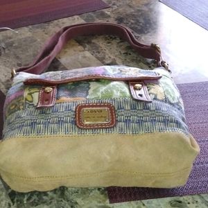 fossil brown bolsa
